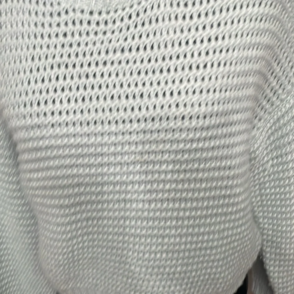 Forever 21 Women’s Knit Sweater Cropped Light Turquoise Relaxed Fit